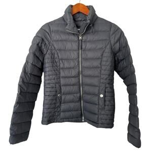 Abercrombie & Fitch Down Series‎ Gray Zip Front Puffer Jacket Size Small